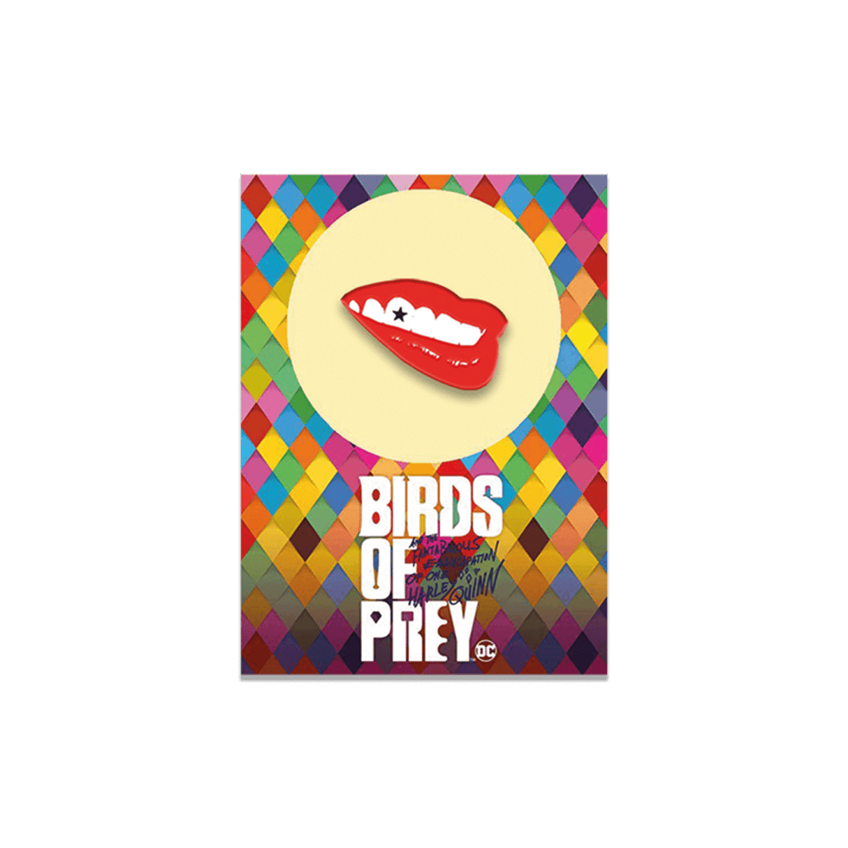 Harley Quinn Birds of Prey Collectable Pin Badge - Lips