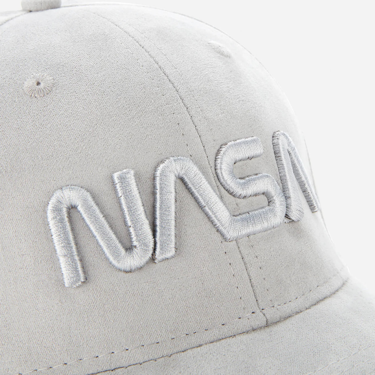 NASA 3D Embroidered Suede Cap - Grey