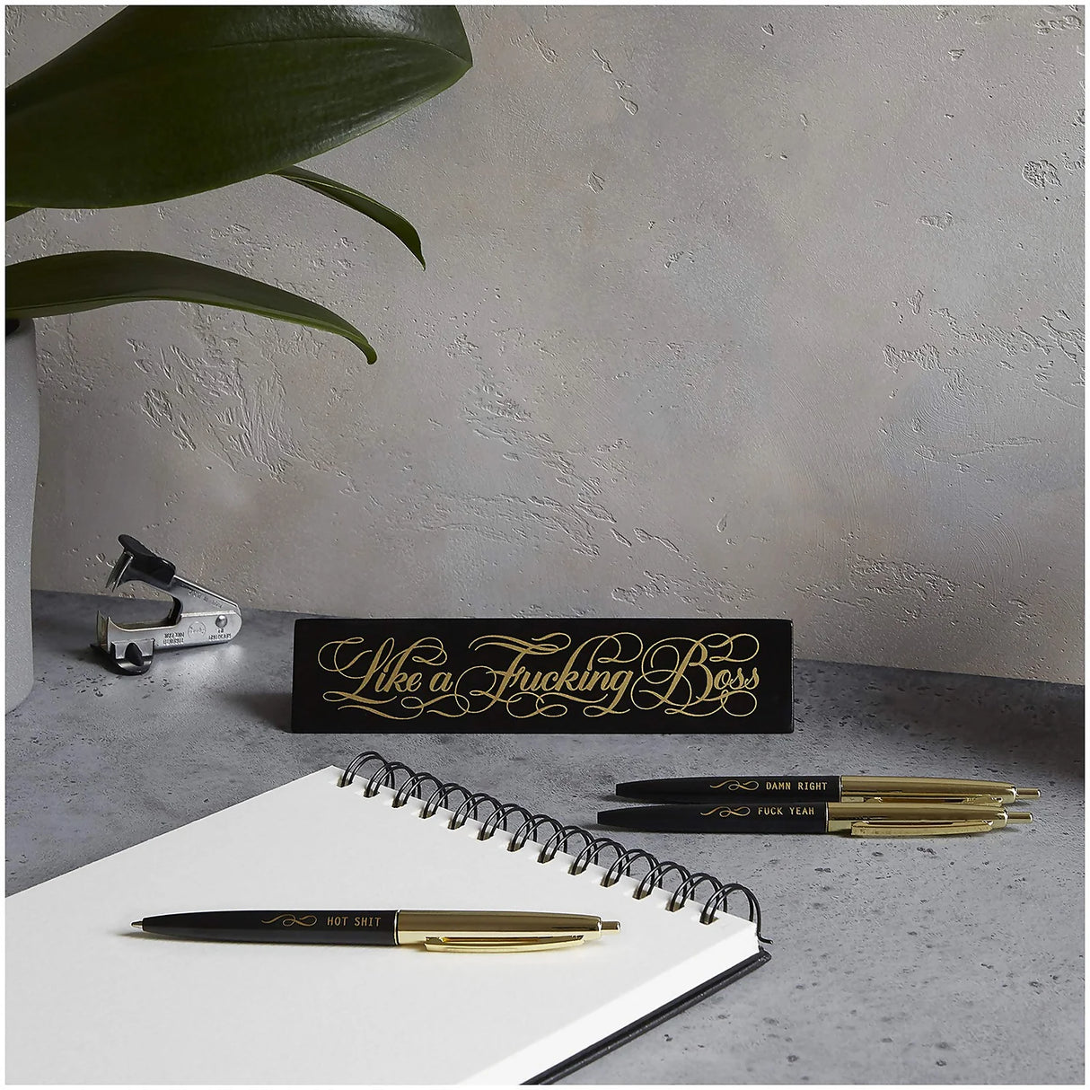 Like a F*cking Boss Desk Sign