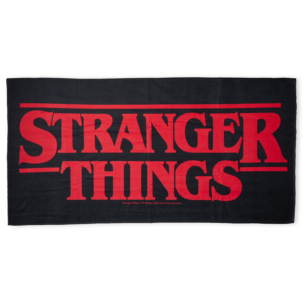 Stranger Things Logo Beach Towel