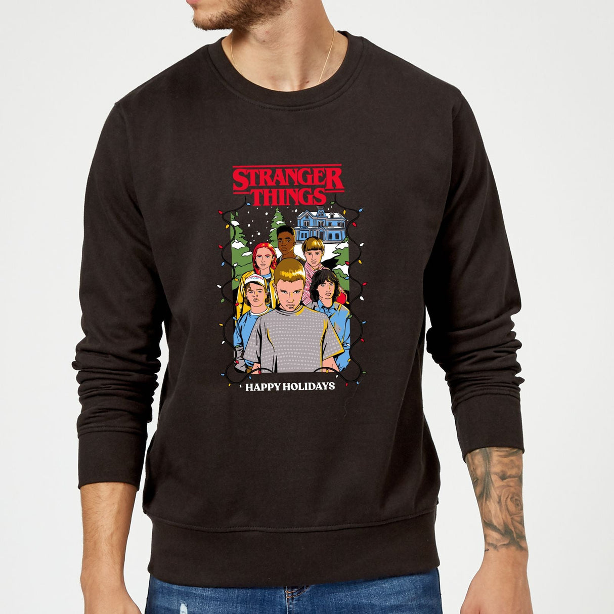 Stranger Things Happy Holidays Christmas Jumper