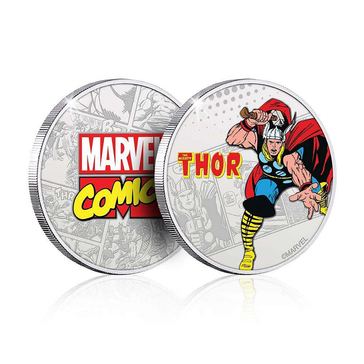 Marvel Limited Edition .999 Silver Plated Thor Collectible Coin