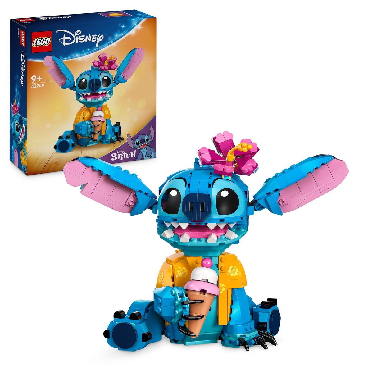 LEGO | Disney Stitch Buildable Kids Toy Playset with Ice-Cream Cone 43249