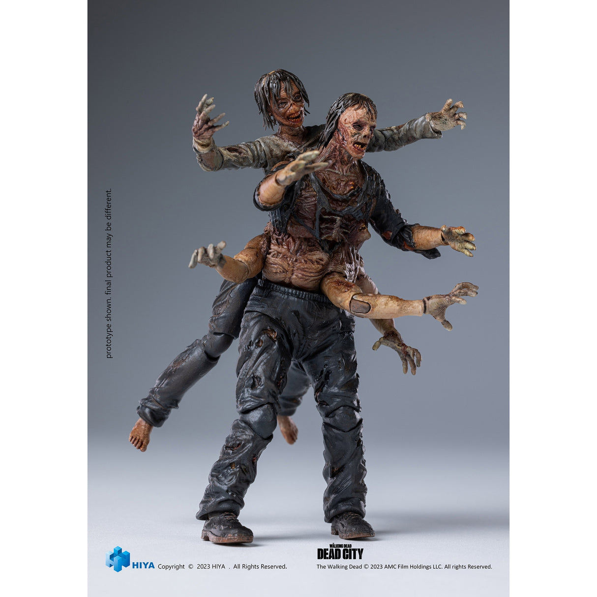 HIYA Toys Walking Dead Dead City Walker King 118th Scale Action Figure
