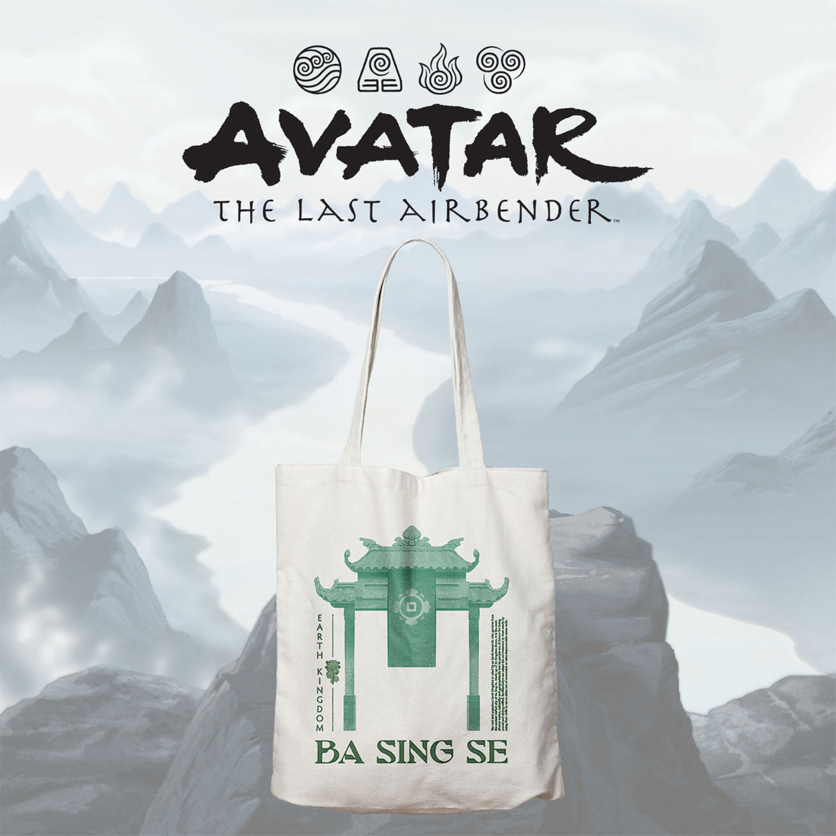 Avatar the Last Airbender Ba Sing Se Tote Bag By Fanattik