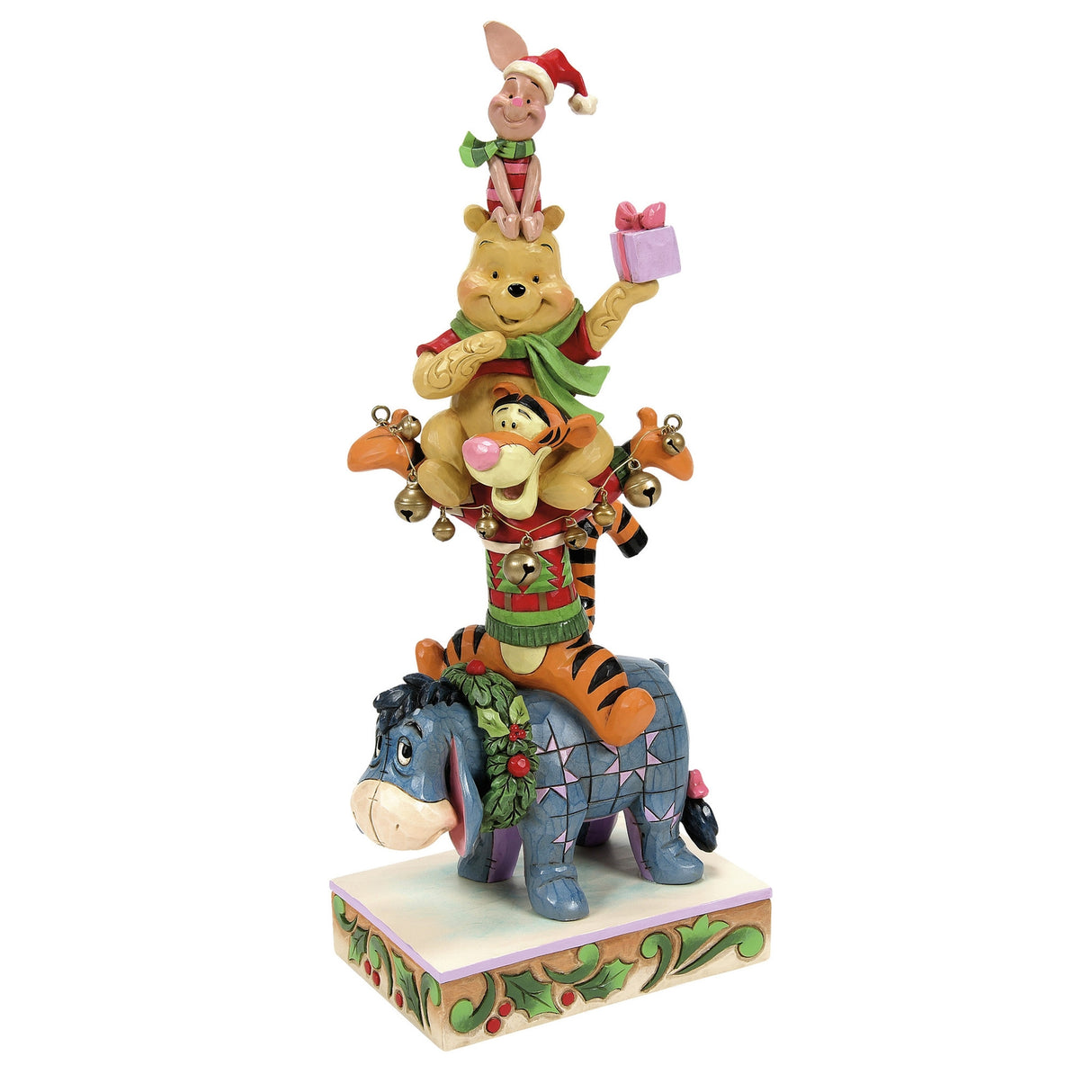 Enesco Disney Friendships Festivities (Stacked Pooh Friends Christmas Figurine) (25cm)