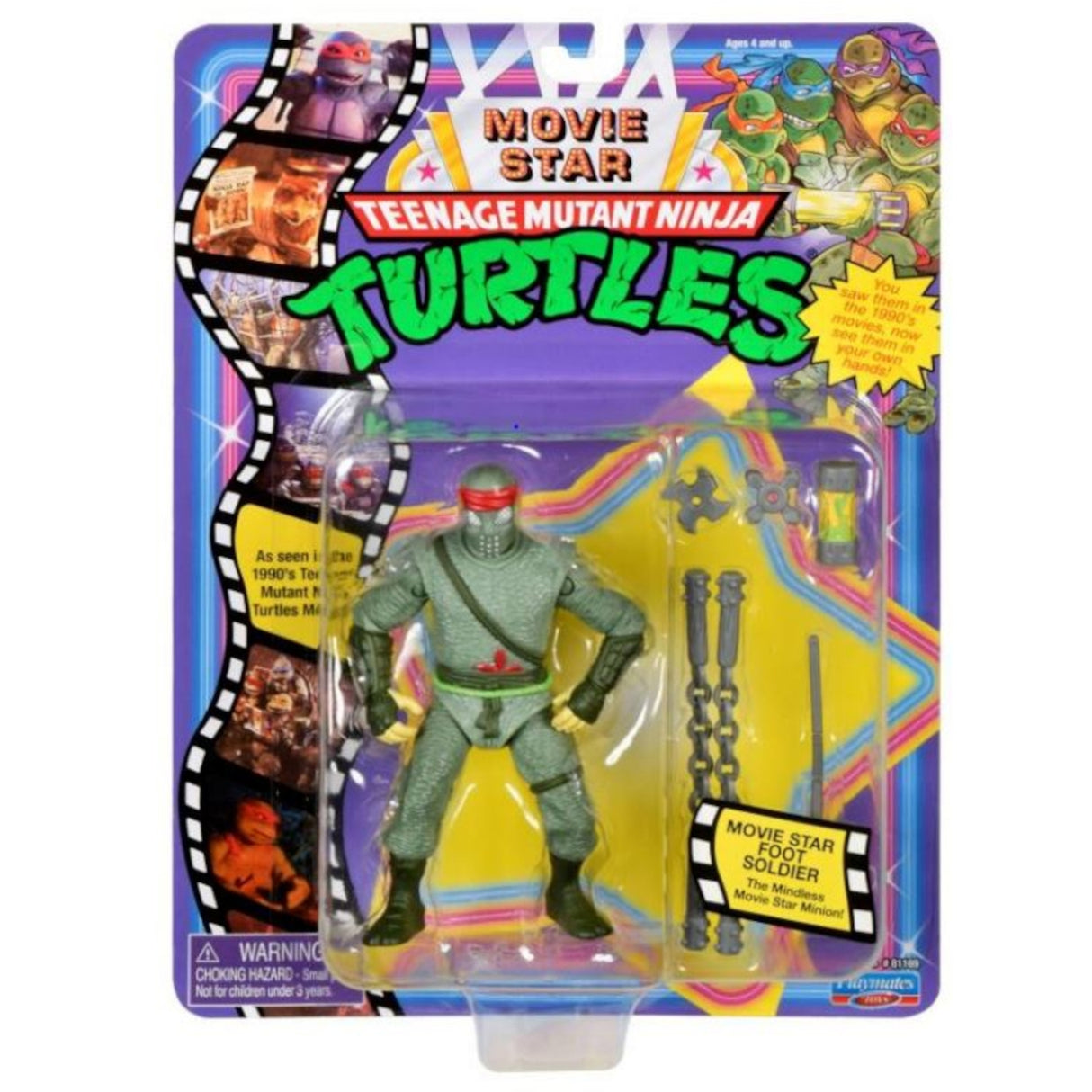 Teenage Mutant Ninja Turtles TMNT 1991 Movie Star Action Figure Foot Soldier