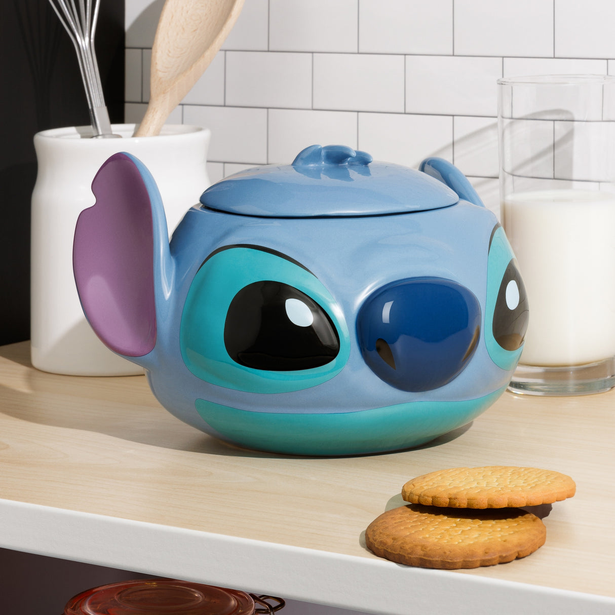 Stitch Shaped Cookie Jar