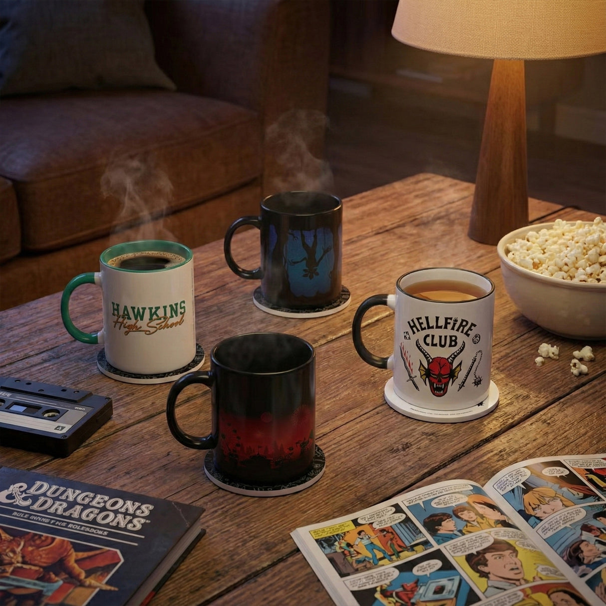 Stranger Things 4x Mugs & Coasters Bundle