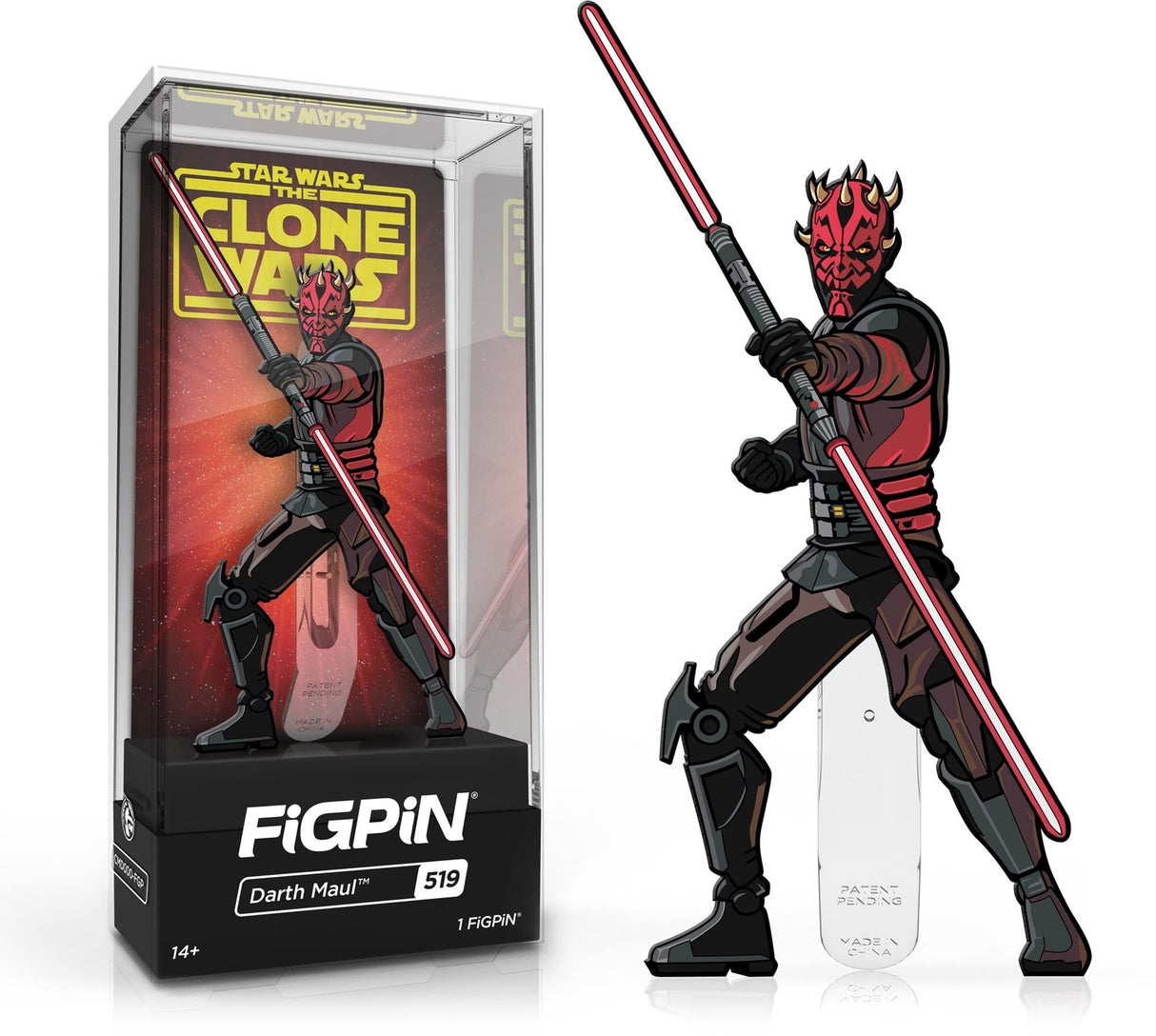 FiGPiN Star Wars The Clone Wars Darth Maul 3 Enamel Pin #519