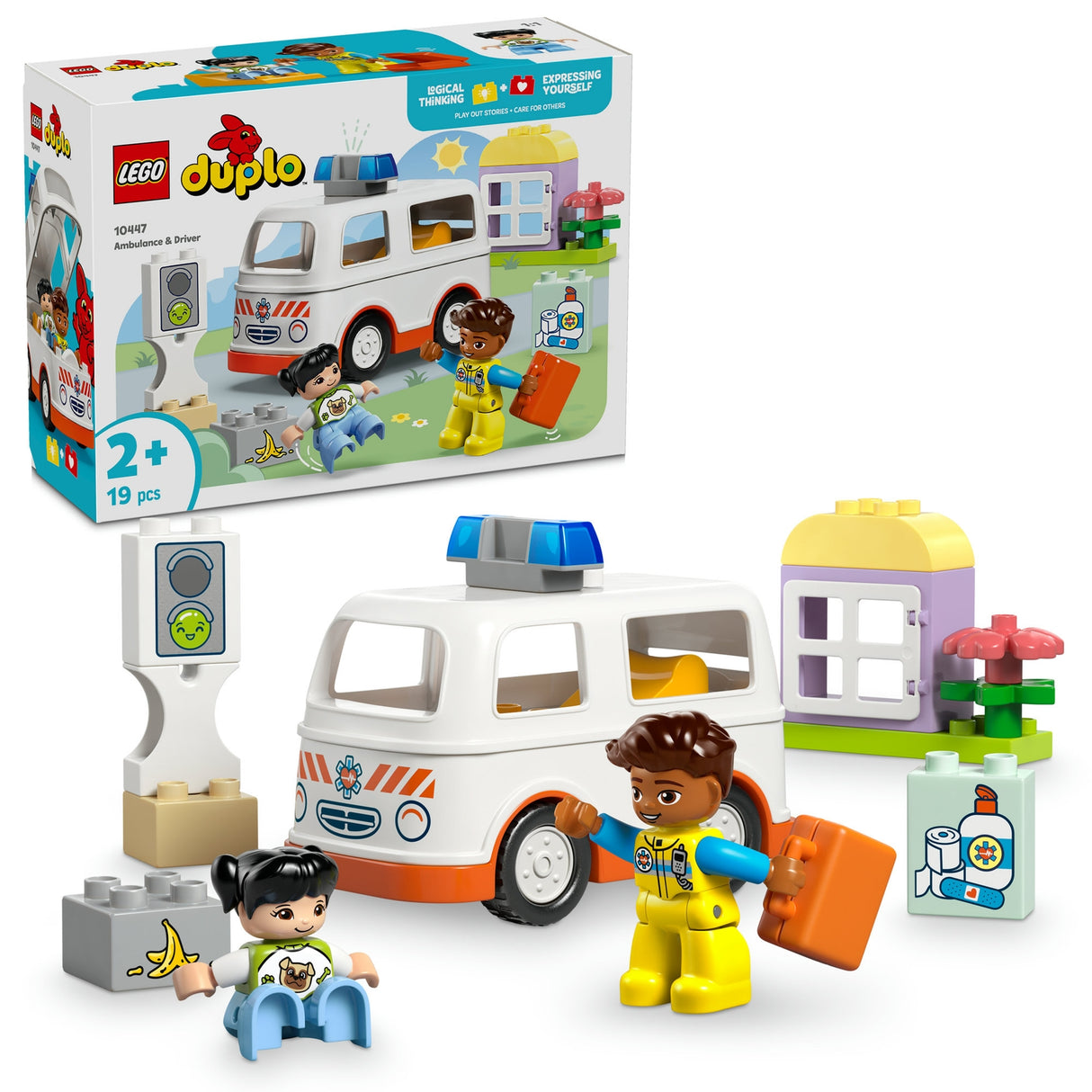LEGO DUPLO Ambulance Driver Toddler Learning Toys 10447