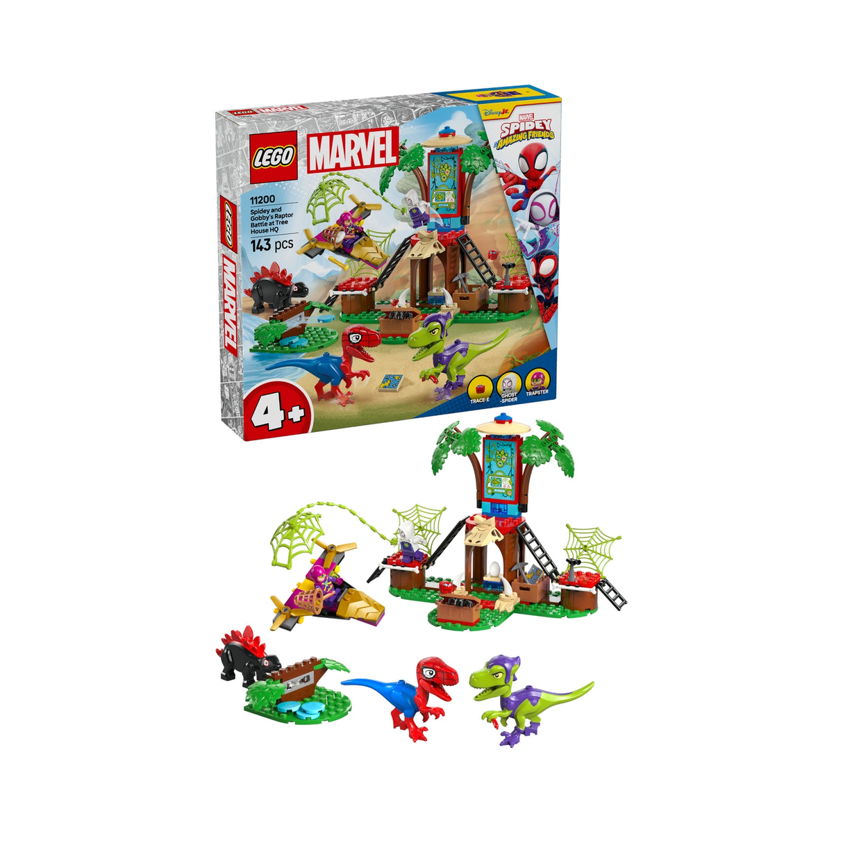 LEGO Marvel Spidey And His Amazing Friends Spidey and Gobby Raptor Battle at Tree House HQ 11200