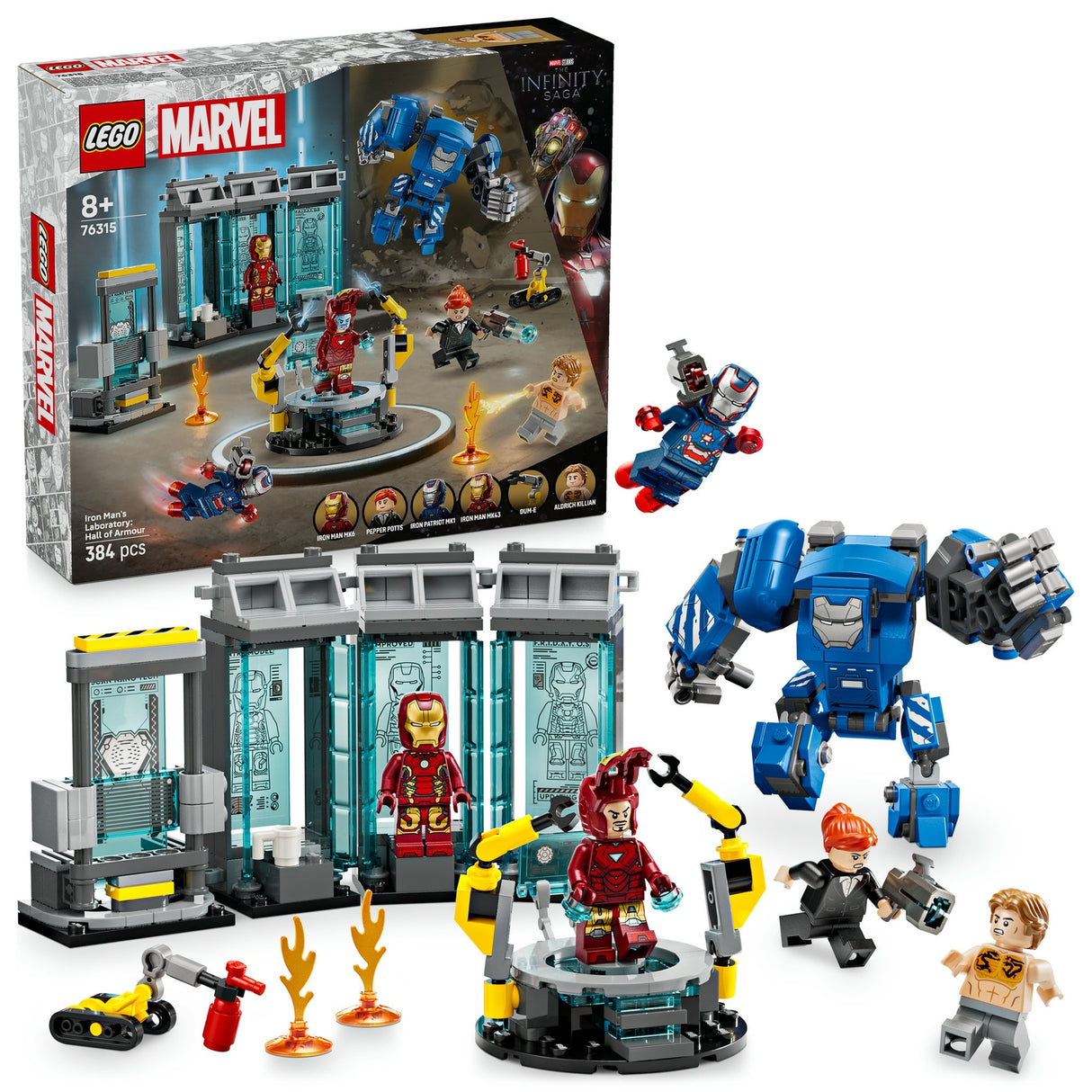 LEGO Marvel Iron Man Laboratory: Hall of Armour Set 76315