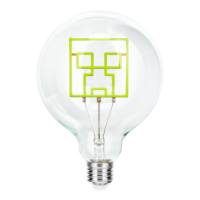 Minecraft Neon LED Bulb Creeper