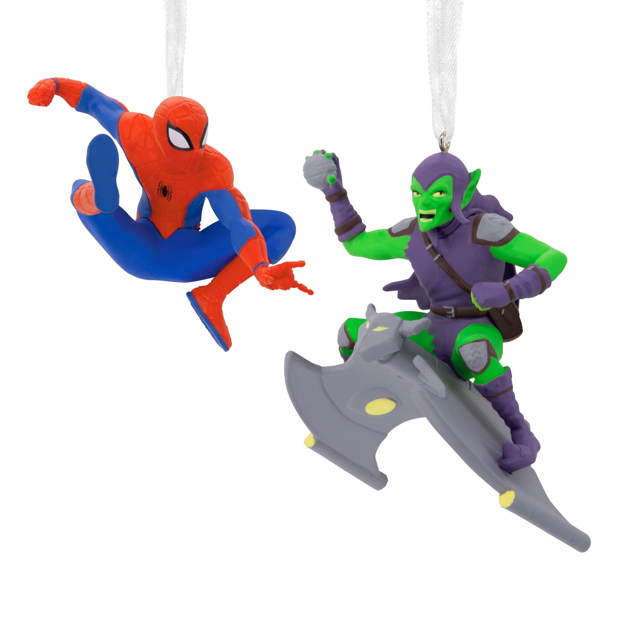 Hallmark Storied Moments Marvel Ornaments - Set of 2 - Spider-Man Green Goblin