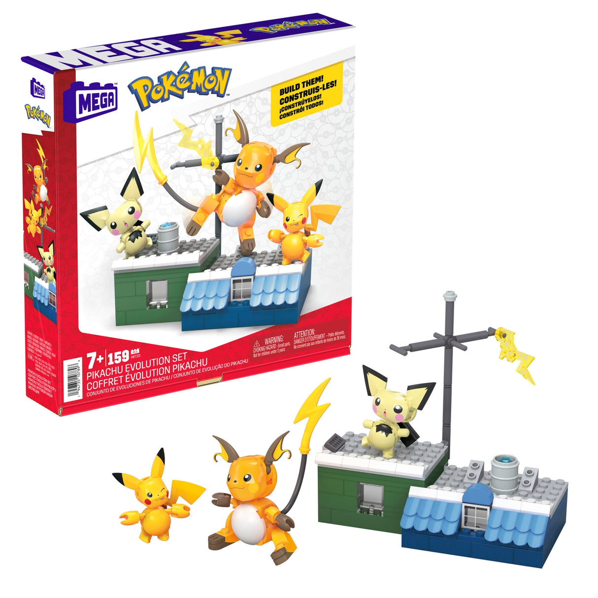 MEGA Pokemon Pikachu Evolution Set