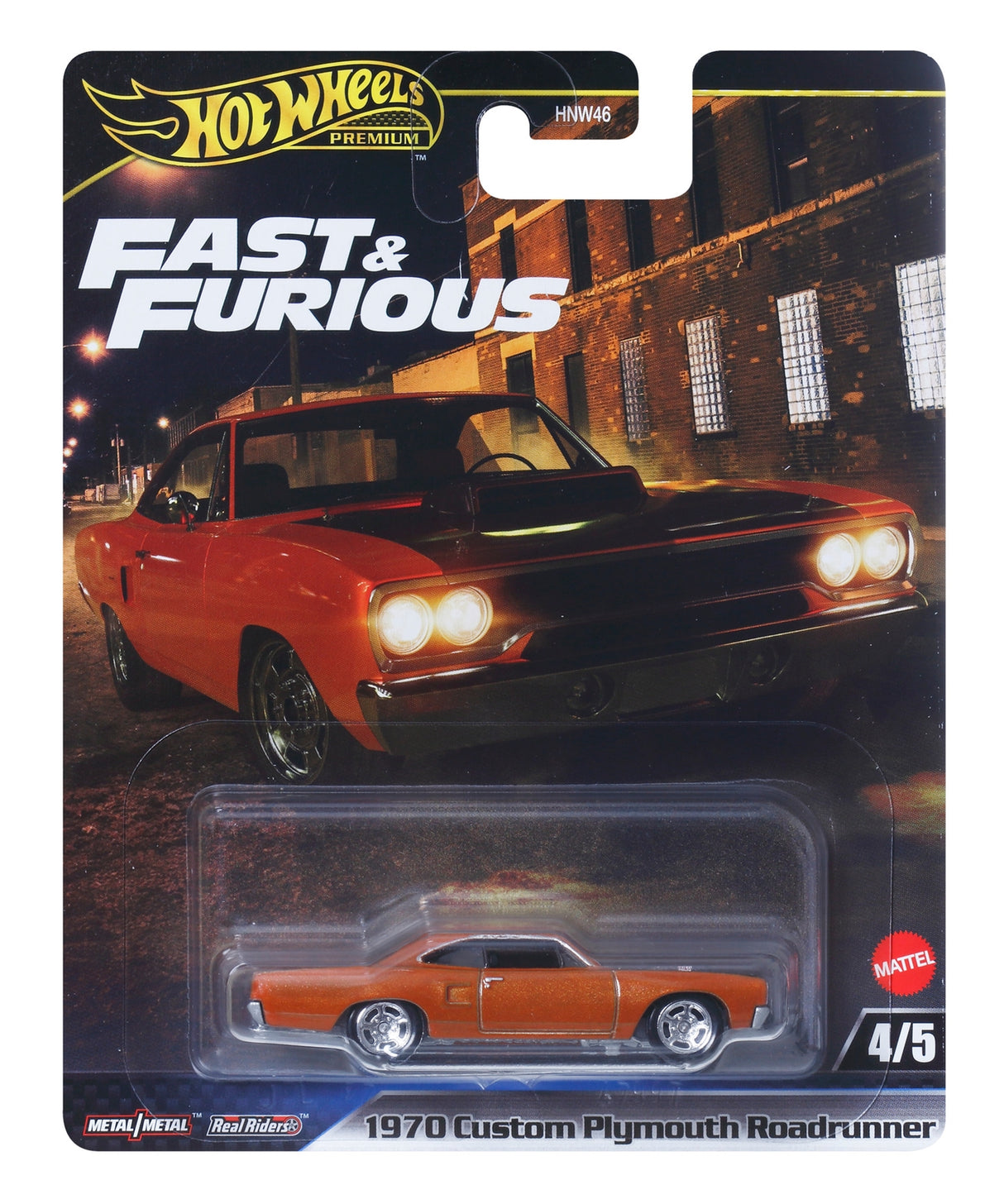Hot Wheels Premium Fast & Furious Mix 3 70 Plymouth Roadrunner
