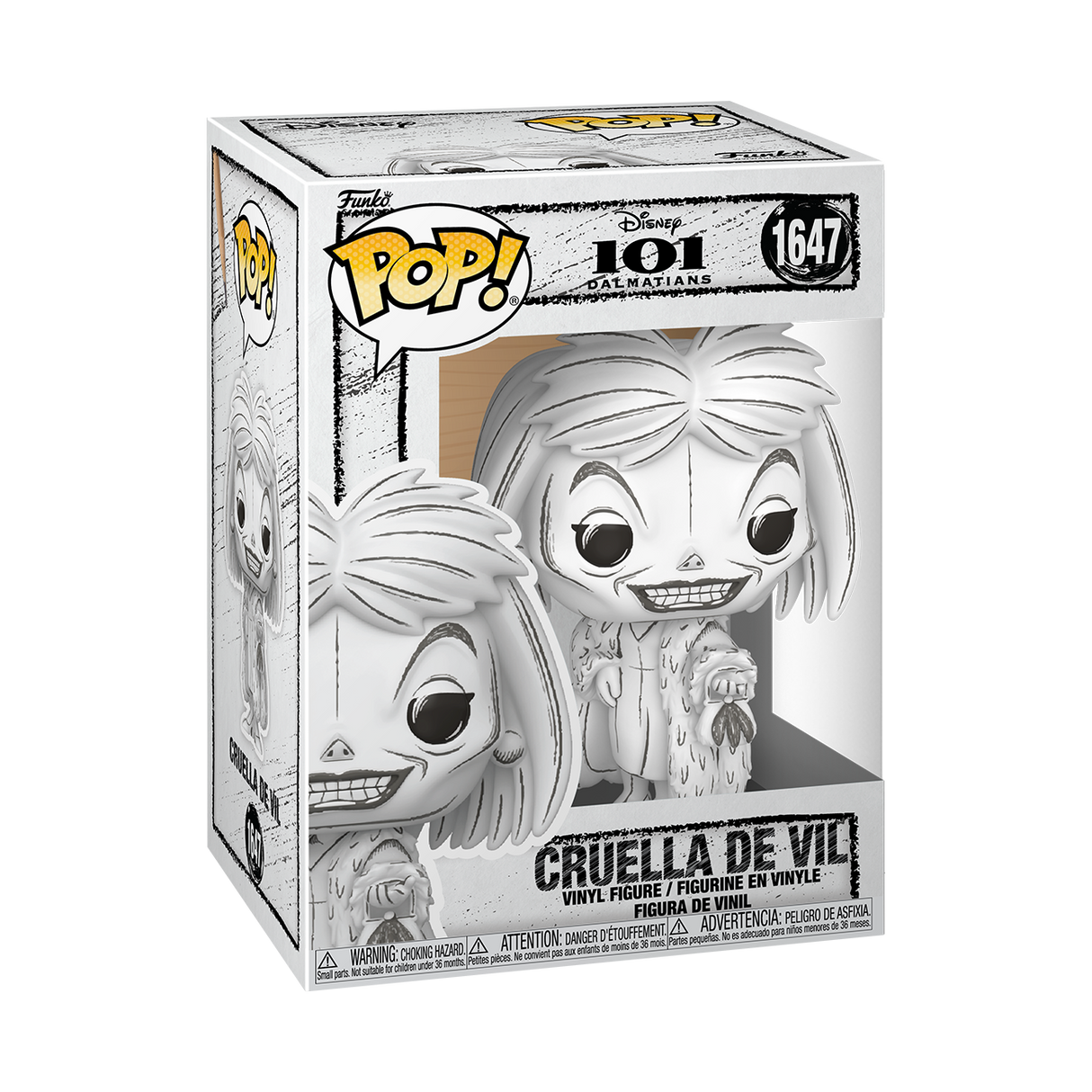 Disney Sketched Cruella De Vil Funko Pop Vinyl
