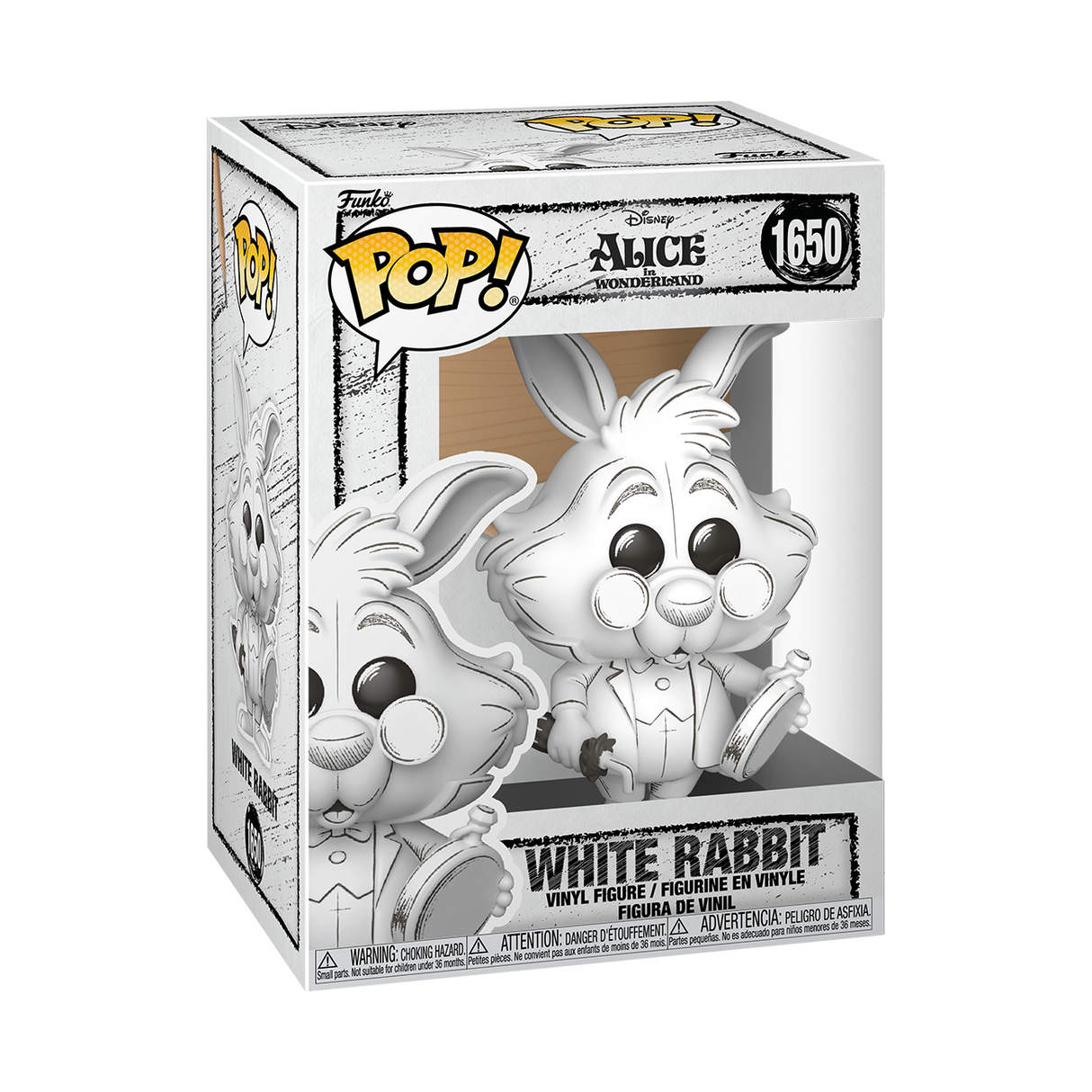 Disney POP! Vinyl Figure Sketched- White Rabbit 9 cm