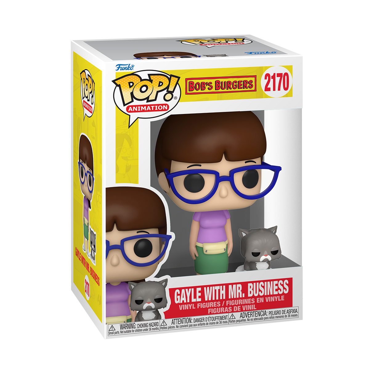 Bob's Burgers POP! Buddy TV Vinyl Figure Gayle with Mr. Business 9 cm