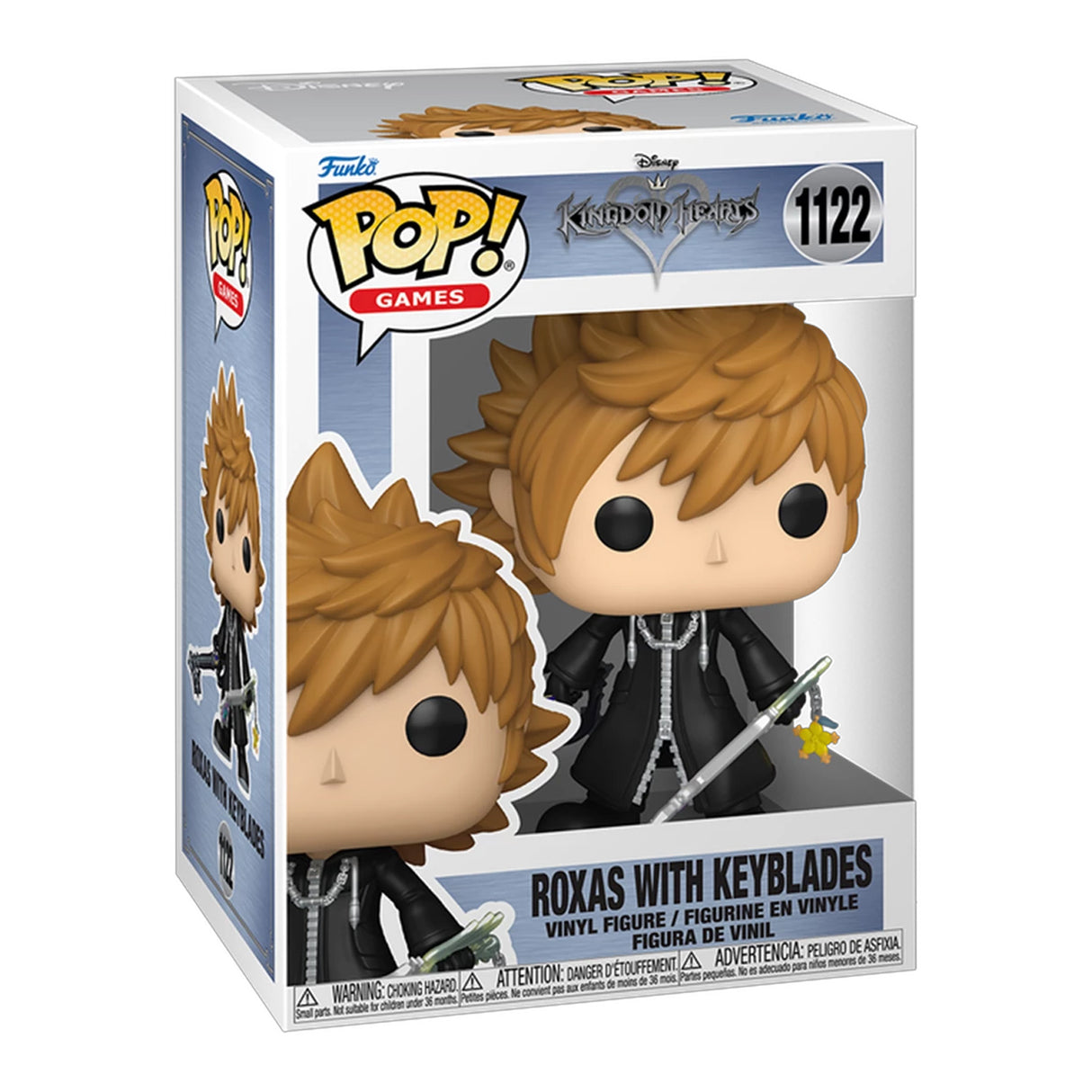 Kingdom Hearts POP! Games Vinyl Figure Roxas w/Keyblades 9 cm