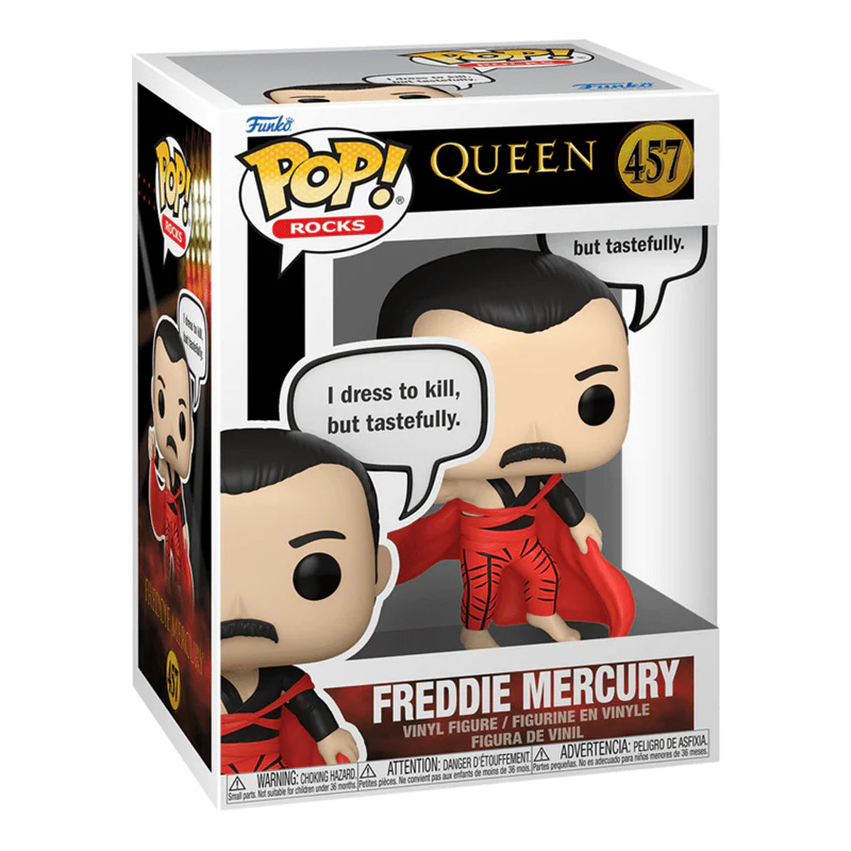 Queen POP! Rocks Vinyl Figur Freddie Mercury (I Dress to Kill) 9 cm