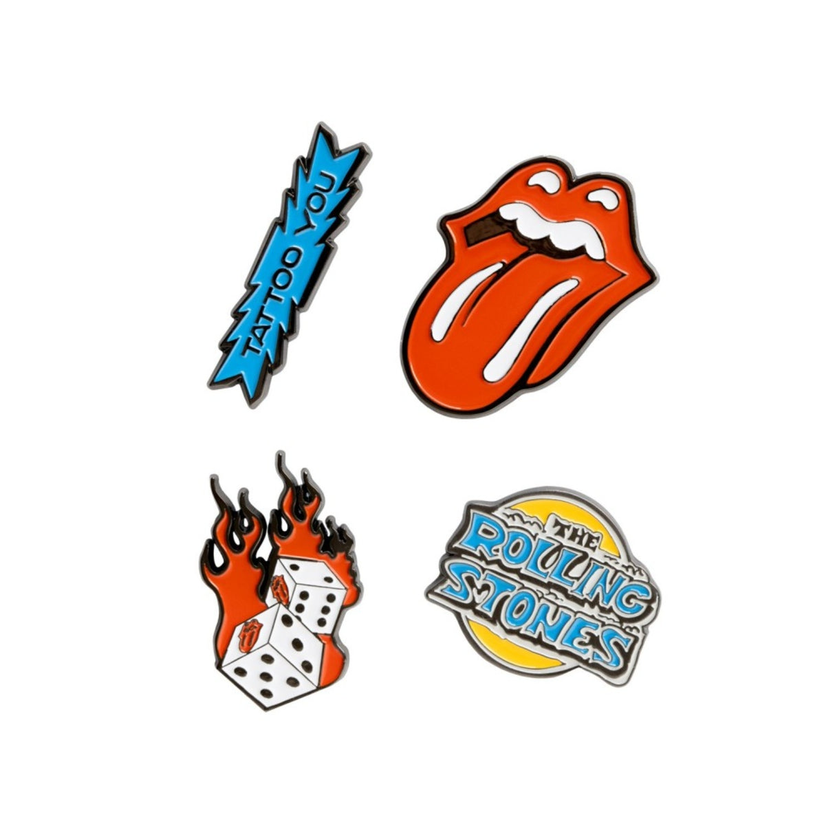 The Rolling Stones 4 Pin Set