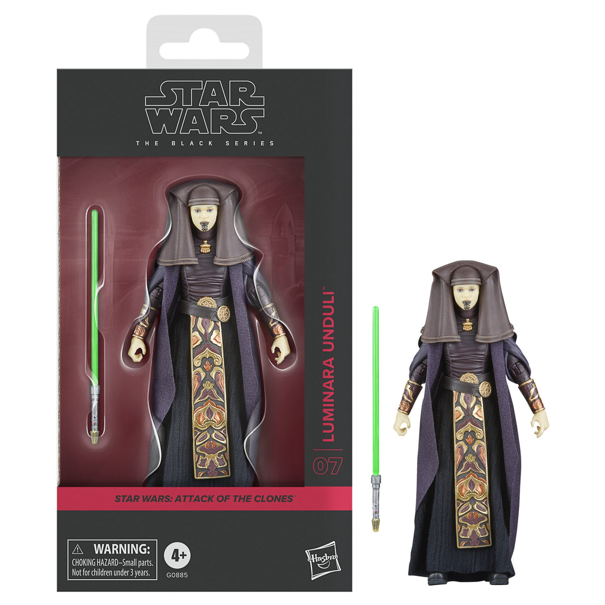 Star Wars The Black Series Luminara Unduli, Star Wars: Attack of the Clones Action Figure (6")