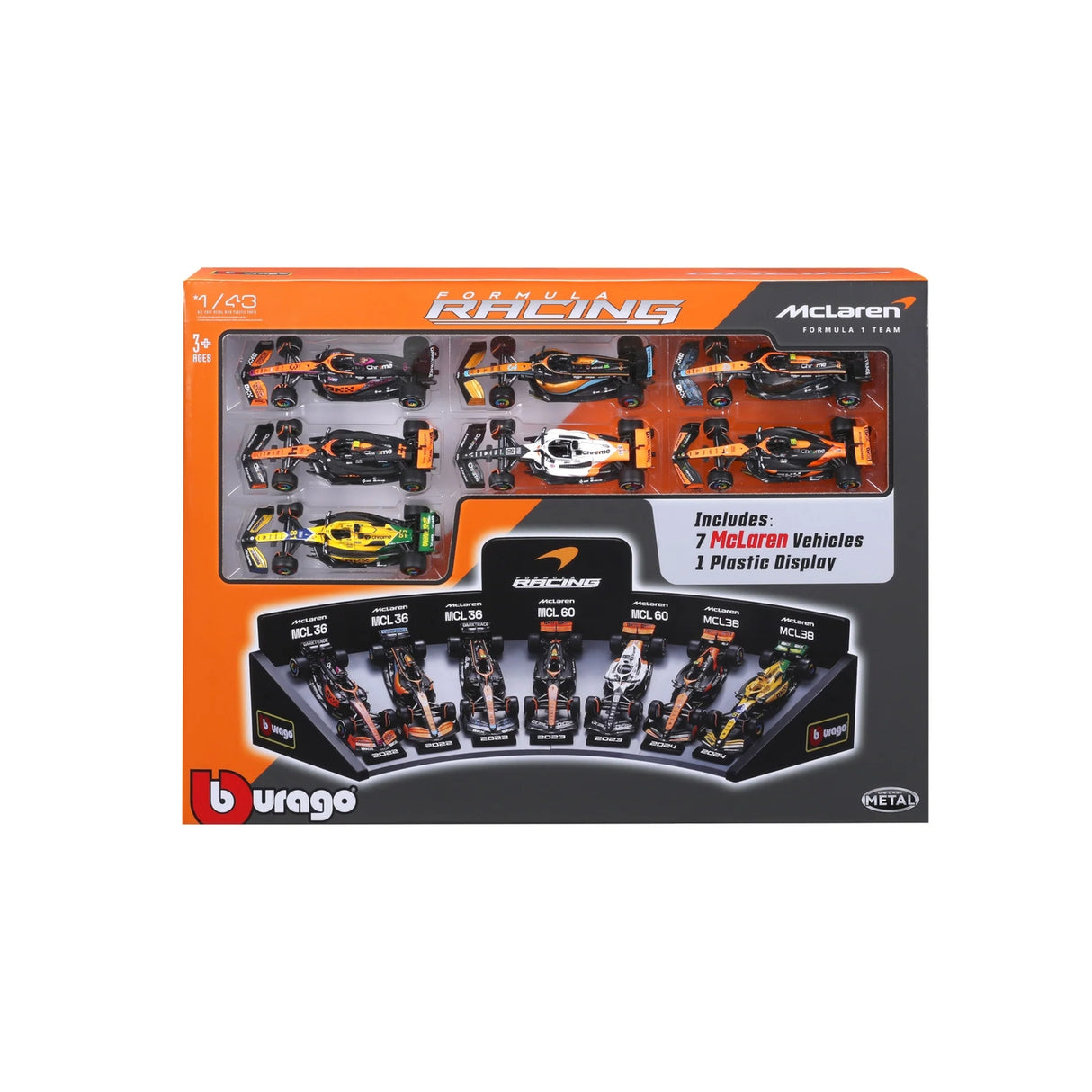 143 F1 MCLAREN DELUXE GIFT SET WITH DISPLAY STAND
