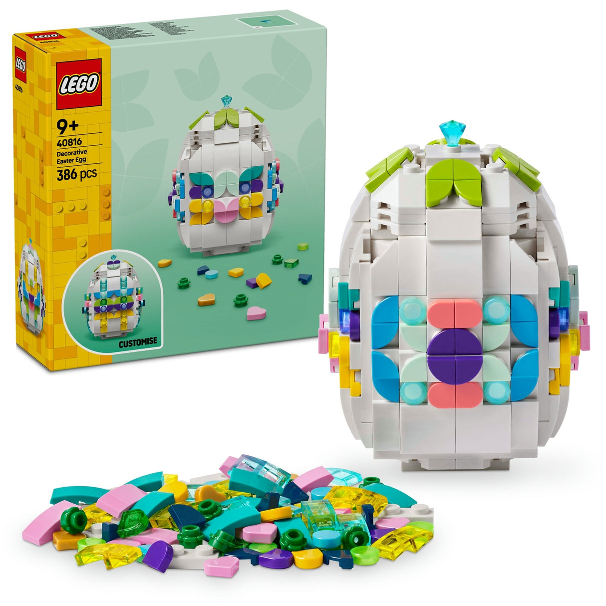 LEGO Decorative Easter Egg Toy Arts and Crafts Gift 40816