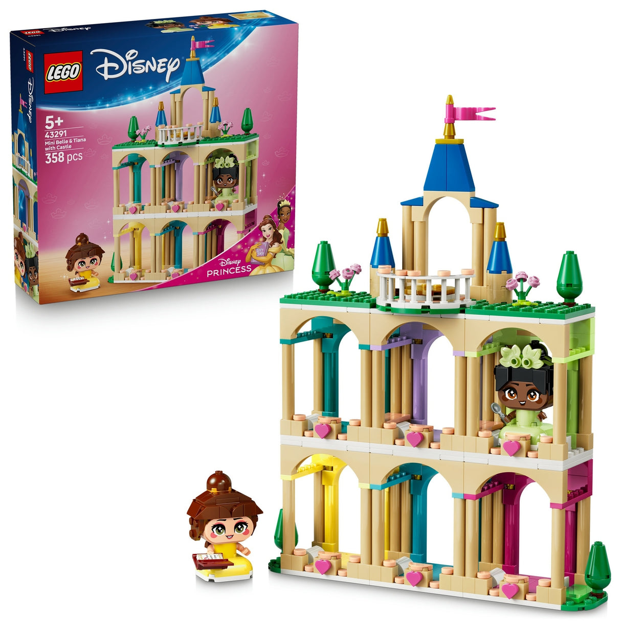 LEGO Disney Princess Mini Belle Tiana with Castle 43291