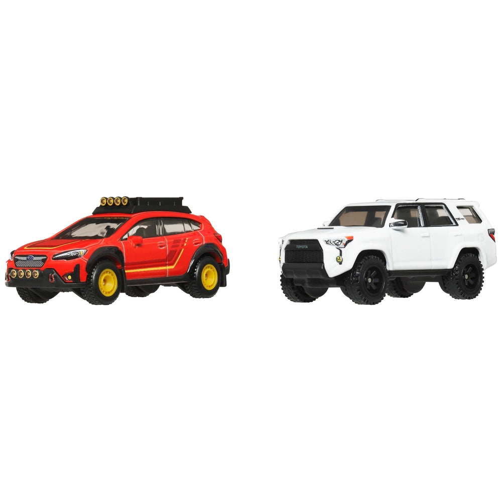Hot Wheels Premium 2-Pack 2025 Mix 3 Subaru Crosstrek & 18 Toyota 4Runner