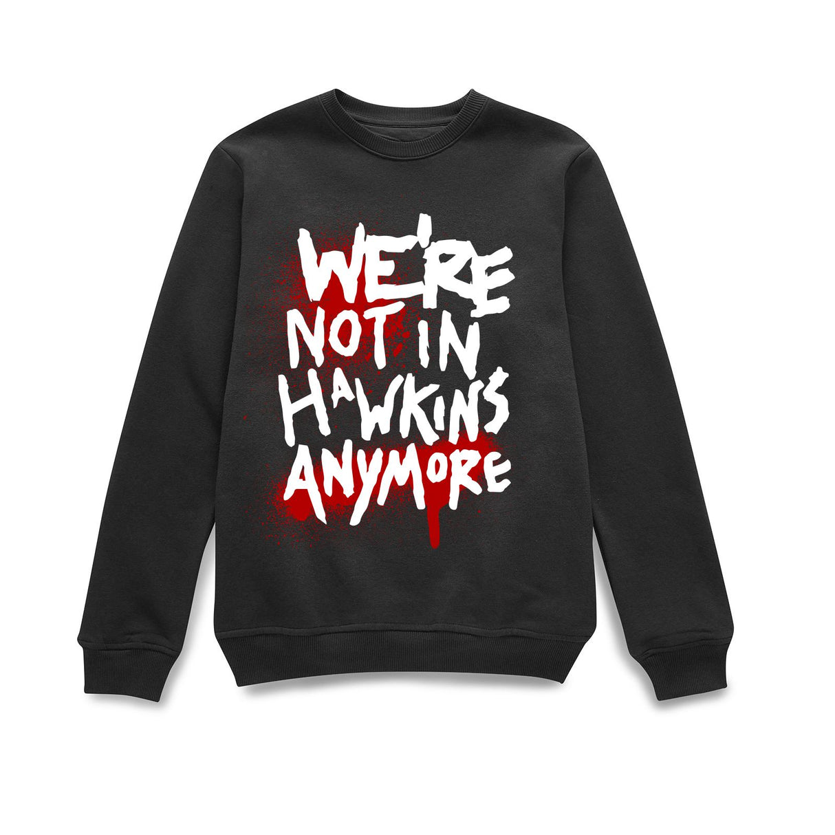 Official Stranger Things Not In Hawkins Sweatshirt - Black