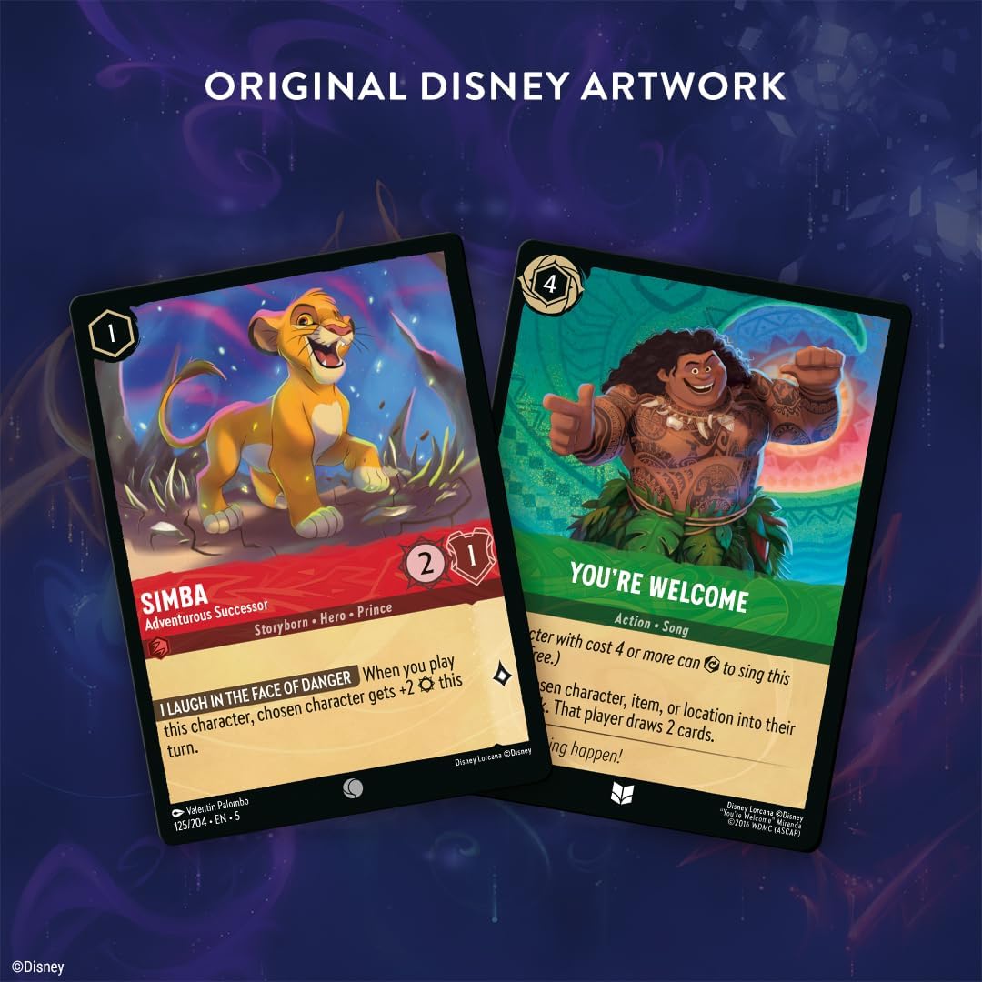 Disney Lorcana Trading Card Game Shimmering Skies Ilumuneers Trove Set