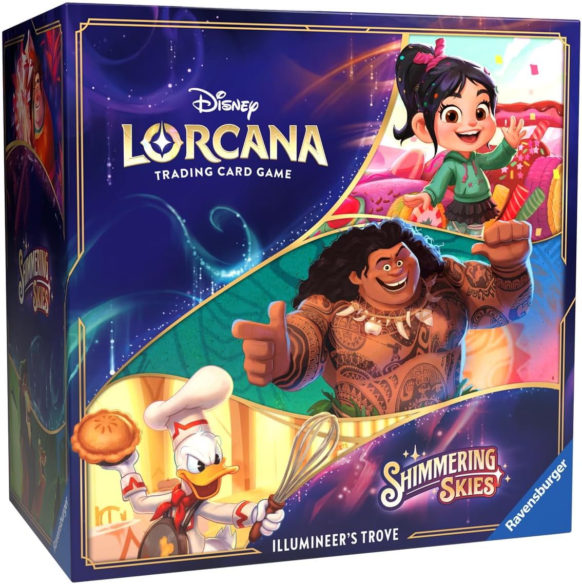 Disney Lorcana Trading Card Game Shimmering Skies Ilumuneers Trove Set