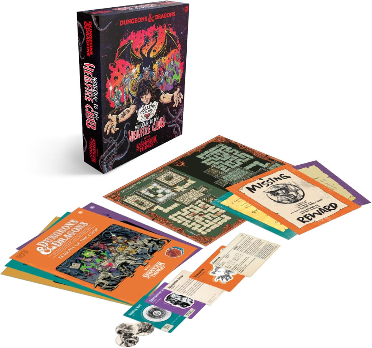 Dungeons & Dragons Board Game Stranger Things: Welcome to the Hellfire Club