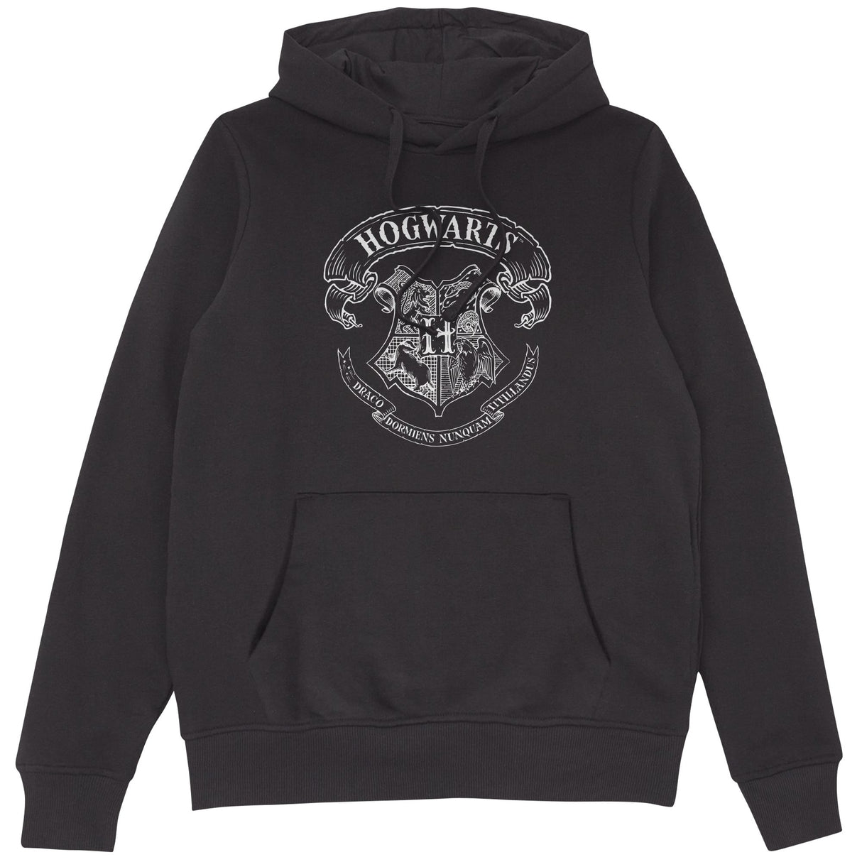 Official Harry Potter Hogwarts Crest Hoodie - Black