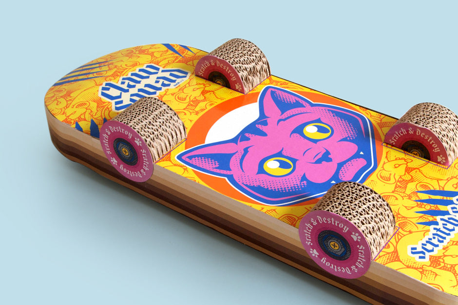 Cat Scratch Skateboard