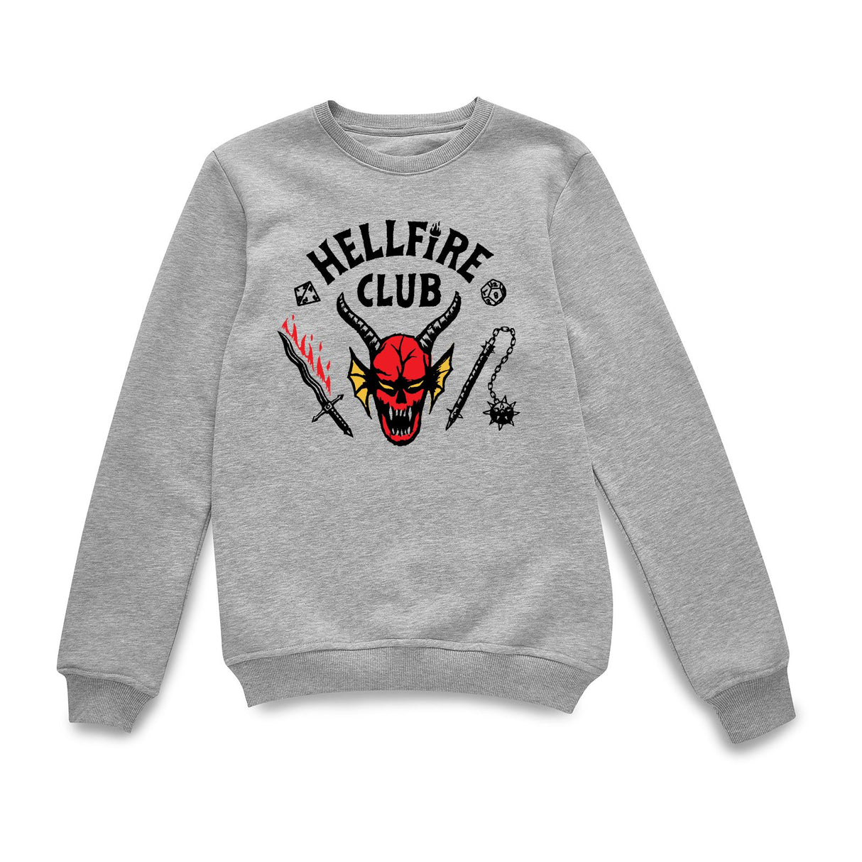 Official Stranger Things Hellfire Club Sweatshirt - Grey