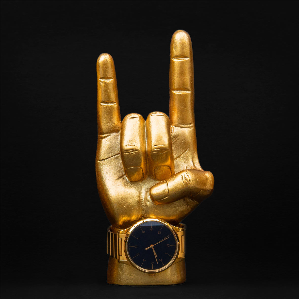 Gold Mini Rock On Headphone Stand