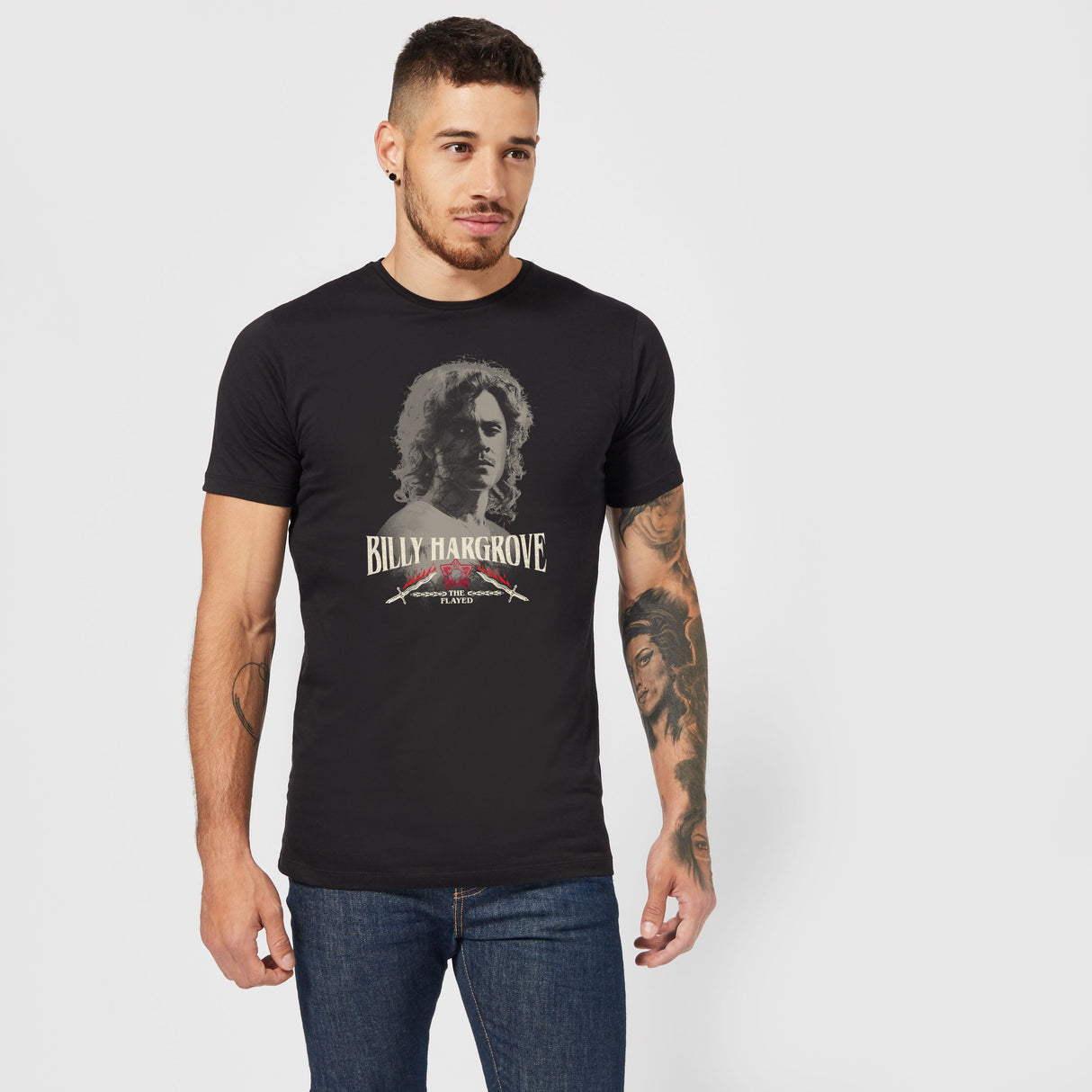 Official Stranger Things Billy Hargrove T-Shirt - Black