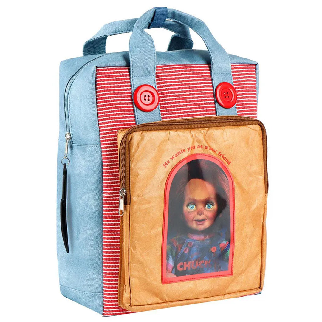 Chucky Faux Leather Casual Fashion Backpack
