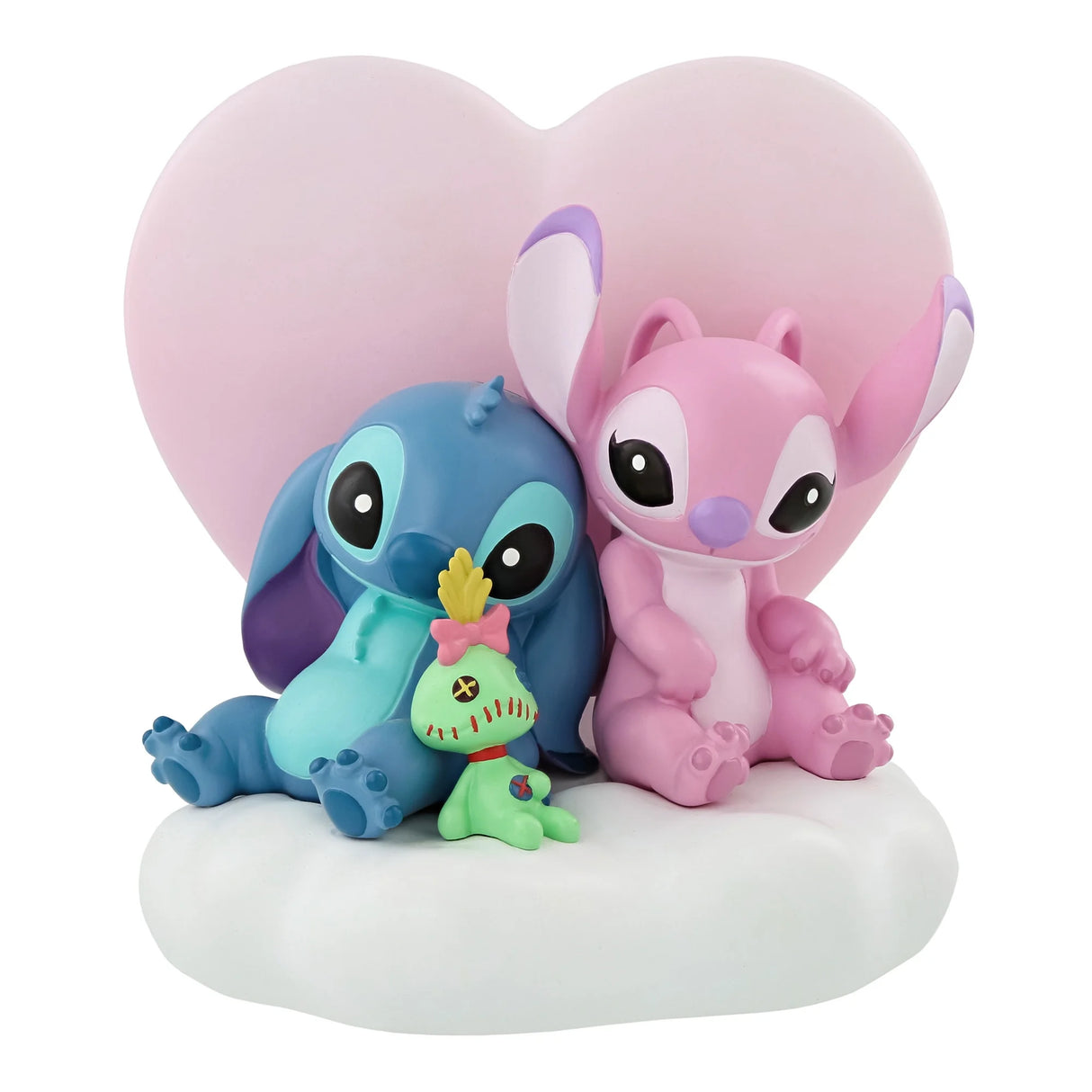 Enesco Disney Light up Stitch & Angel Scene (16cm)