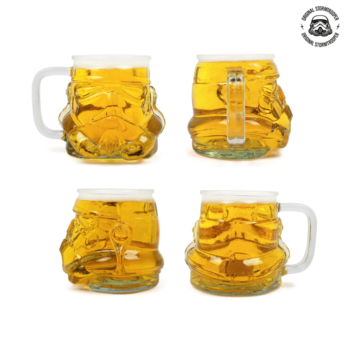 Original Stormtrooper Beer Glass (600ml), based on the Original Stormtrooper Helmet design