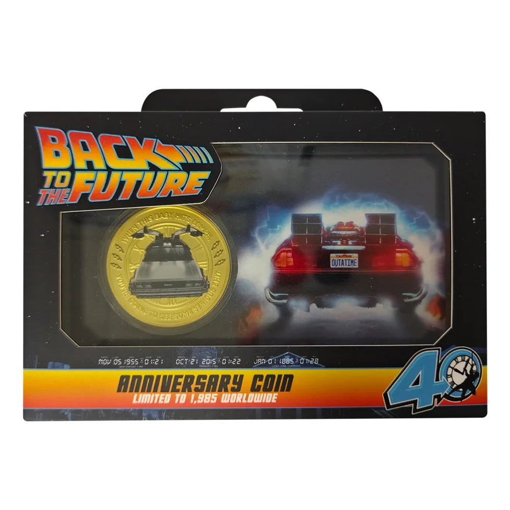 Back To The Future Collectable Coin 40th Anniversary Limited Edition