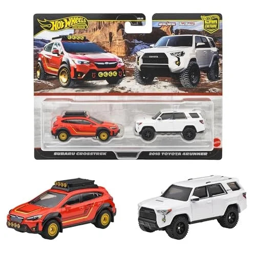 Hot Wheels Premium 2-Pack 2025 Mix 3 Subaru Crosstrek & 18 Toyota 4Runner