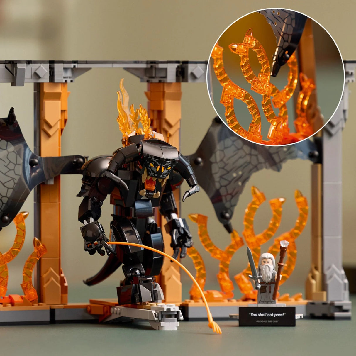 LEGO Icons The Lord of the Rings: Balrog Book Nook Set 10367
