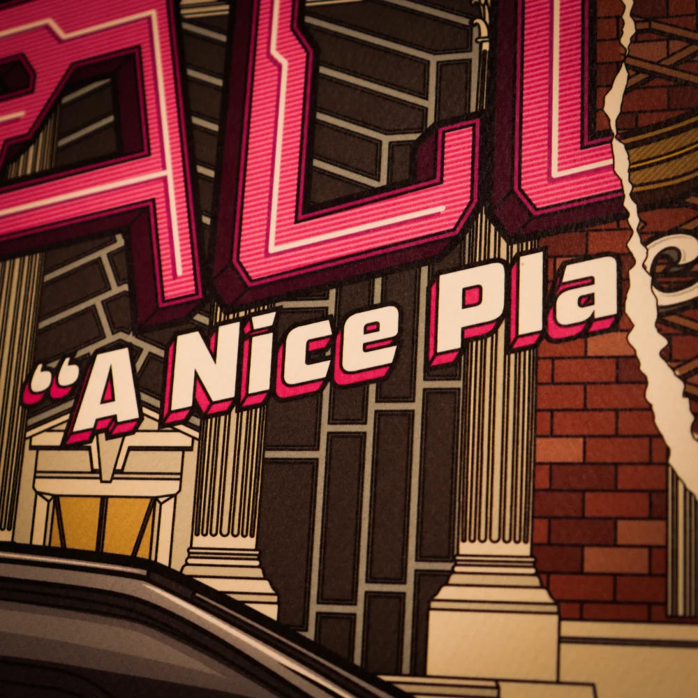 Back to the Future 40th Anniversary Hill Valley Art Print