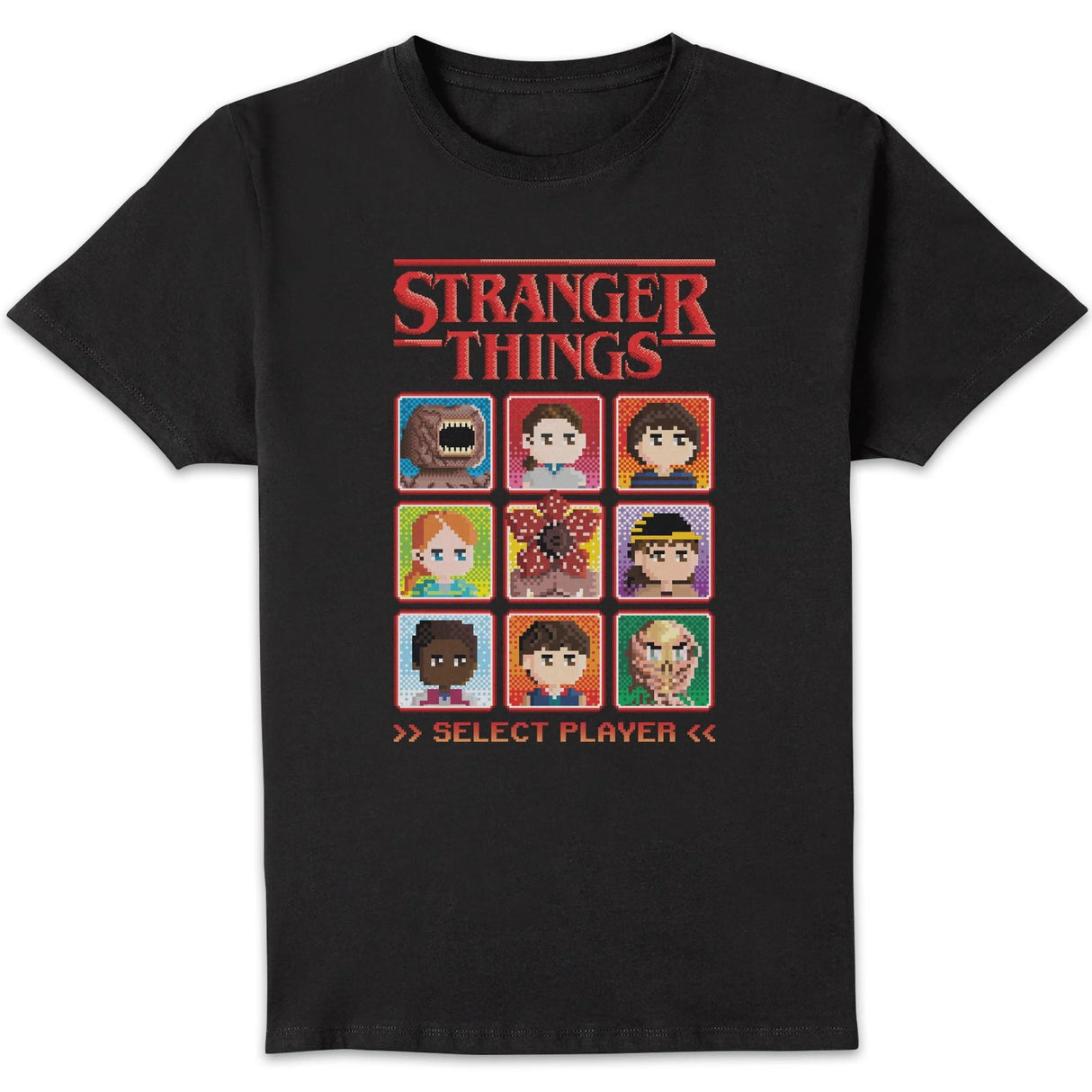 Stranger Things Choose Your Character T-Shirt - Black