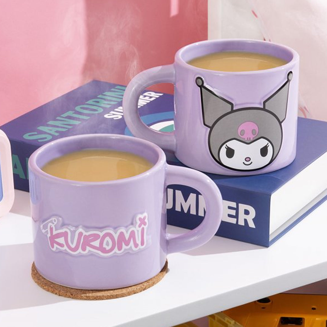Hello Kitty Kuromi Embossed Mug